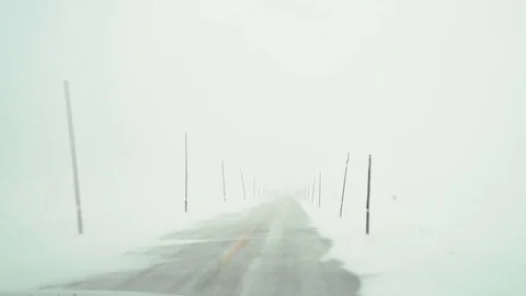 Bad Winter Road 5 Long Vídeos de archivo 78184790
