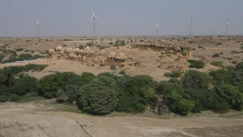 Bada Bagh Front Drone Shot Stock Footage 270094152