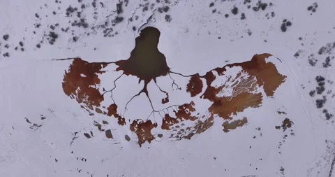Badab Surt 7: A unique geological phenomenon Stock Footage 303259700