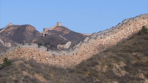 Badaling section of The Great Wall of China Stock Footage 88834475