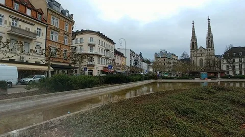 Baden Baden Old Cityscape Stock Footage 89928468