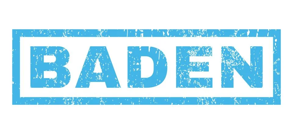 Baden Rubber Stamp Stock Illustration