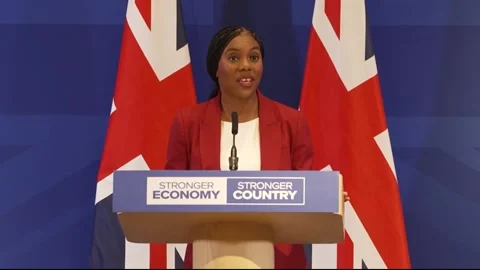 Badenoch calls for PM to resign if he cannot prove defence plan protects UK Stock Footage 336984662