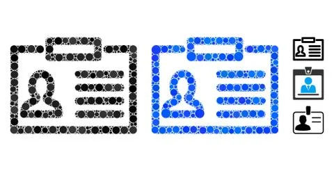 Badge Composition Icon of Spheric Items Stockillustratie