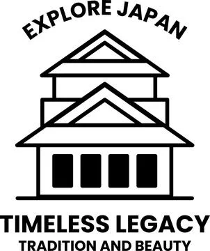 A badge in concept of Explore Japan Ilustración de archivo