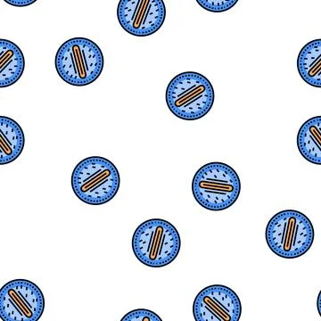 Badge denim vector seamless pattern Stock Illustration