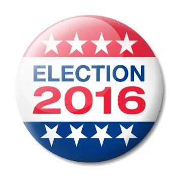 Badge Election 2016 Stock Illustration