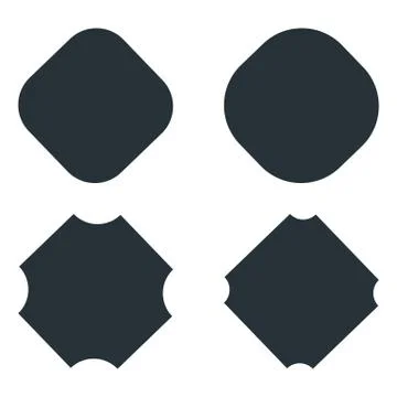 Badge frames set Stock Illustration