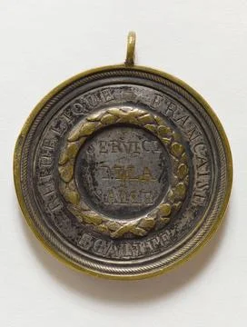 Badge of function of the agents of the service of the national convention ... Stock Photos