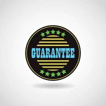 Badge Guaranteed. Stock Illustration