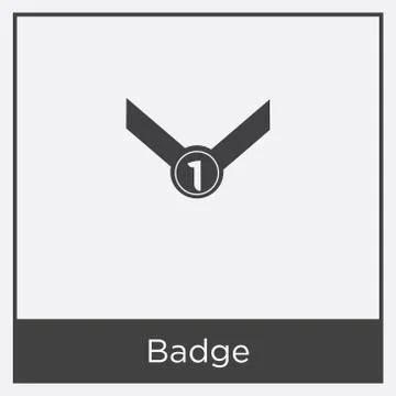 Badge icon isolated on white background Stock Illustration