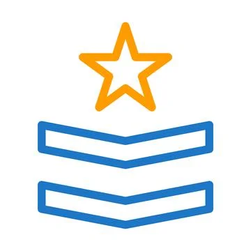 Badge icon solid gradient purple pink colour military symbol perfect. Illustrazione stock