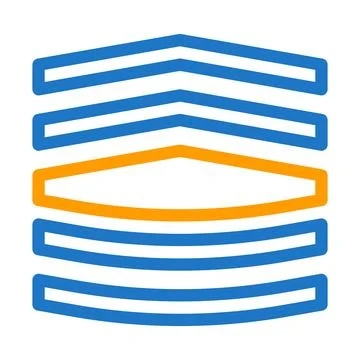 Badge icon solid gradient purple pink colour military symbol perfect. Illustrazione stock