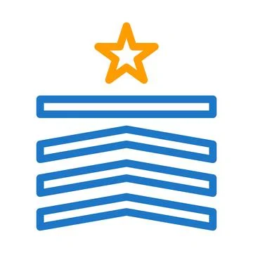 Badge icon solid gradient purple pink colour military symbol perfect. Illustrazione stock