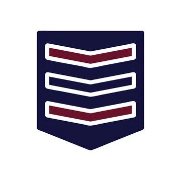 Badge icon solid maroon navy colour military symbol perfect.(Multiple values) イラスト素材