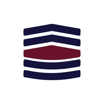 Badge icon solid maroon navy colour military symbol perfect.(Multiple values) Stock Illustration
