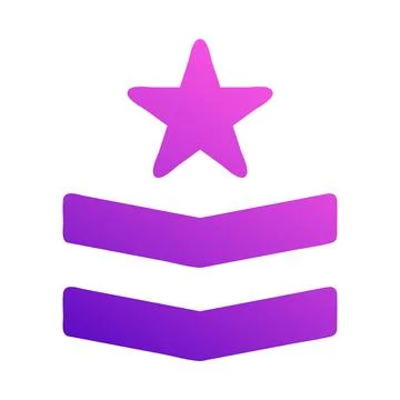 Badge icon solid style gradient purple pink colour military illustration ve.. イラスト素材