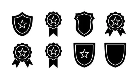 Badge icon vector. badge label icon. Stamp Icon Vector Stock Illustration