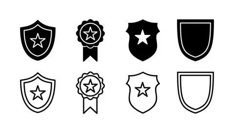 Badge icon vector. badge label icon. Stamp Icon Vector Stock Illustration