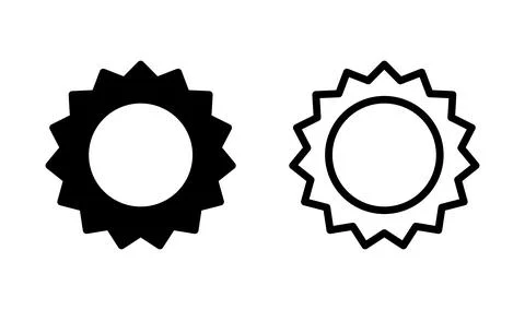 Badge icon vector. badge label icon. Stamp Icon Vector Stock Illustration