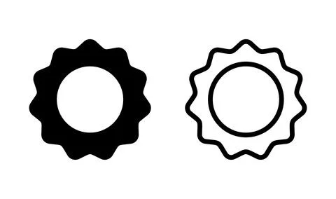 Badge icon vector. badge label icon. Stamp Icon Vector Stock Illustration