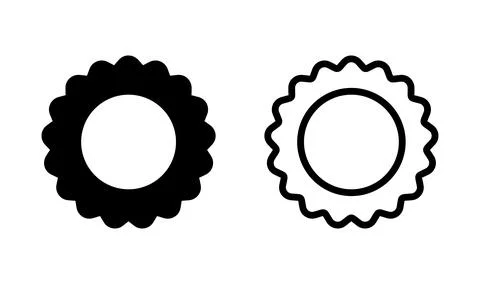 Badge icon vector. badge label icon. Stamp Icon Vector Stockillustratie