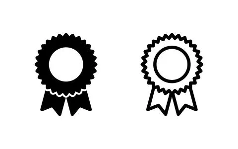 Badge icon vector illustration. Awards icon vector. Achieve sign and symbol.. Stock Illustration