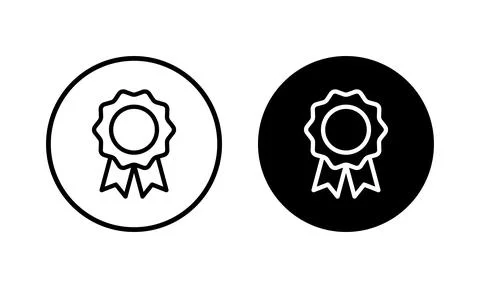 Badge icon vector illustration. Awards icon vector. Achieve sign and symbol.. Stock Illustration