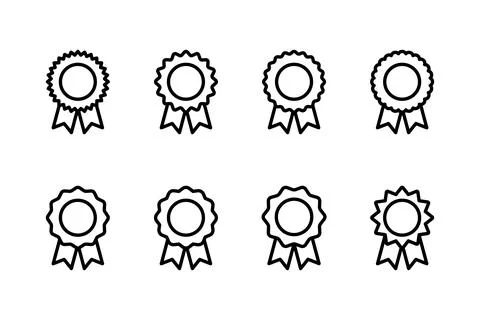 Badge icon vector illustration. Awards icon vector. Achieve sign and symbol.. Stock Illustration