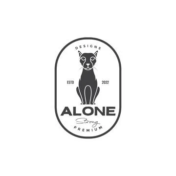 Badge with leopard sit logo design vector graphic symbol icon illustration .. イラスト素材