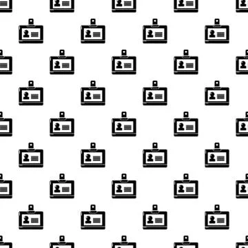 Badge office pattern vector seamless Stockillustratie