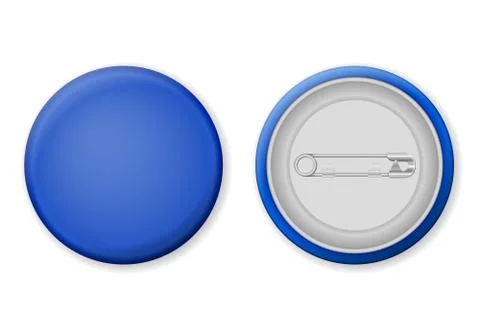 Badge pin Stock Illustration