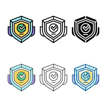 Badge quality color icon vector looks Stock Illustration