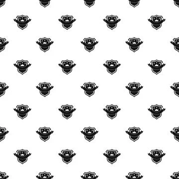 Badge quality pattern seamless vector Illustrazione stock