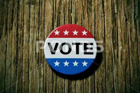 Badge for the United States election Stock Photos