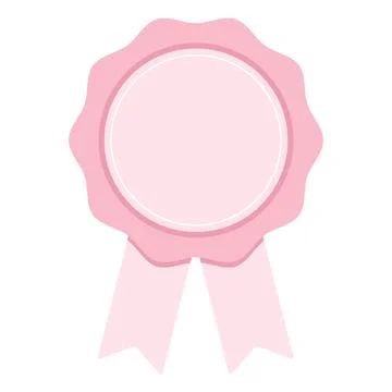 Badge vector icon. Emblem premium logo,template stamp, medal ribbon collection Illustrazione stock