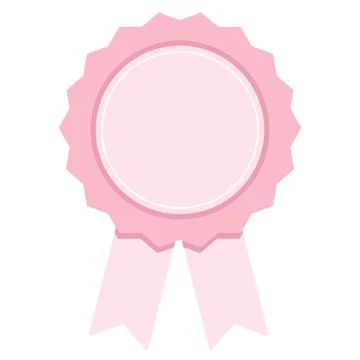 Badge vector icon. Emblem premium logo,template stamp, medal ribbon collection Stock Illustration