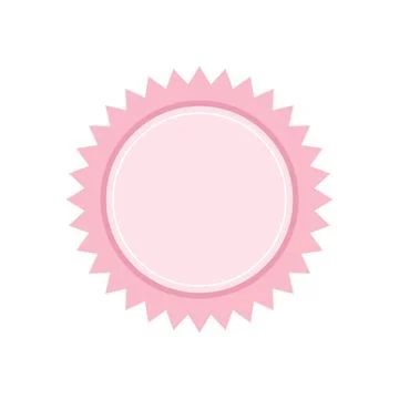 Badge vector icon. Emblem premium logo,template stamp, medal ribbon collection Illustrazione stock