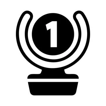 Badge, winner, trophy, cup, first, award, sign, icon, first place trophy icon Stock Illustration