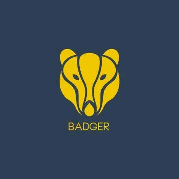 Badger logo vector Stock Illustration