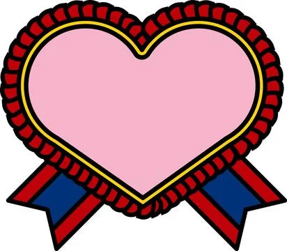Badges of heart shape award vector illustration-6 Stock Illustration