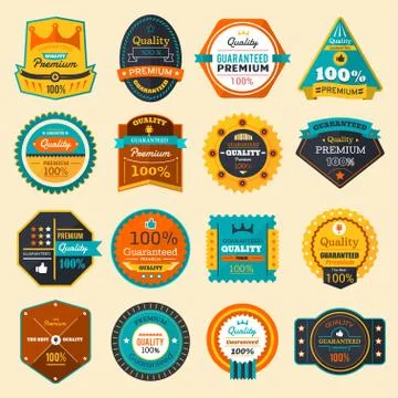 Badges Stock Illustration