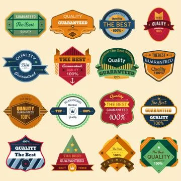 Badges Stock Illustration