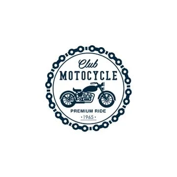 Badges Motorcycle Collections Stock Illustration