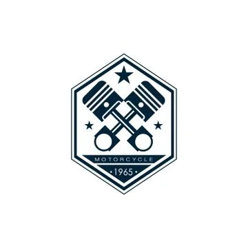 Badges Motorcycle Collections Stock Illustration