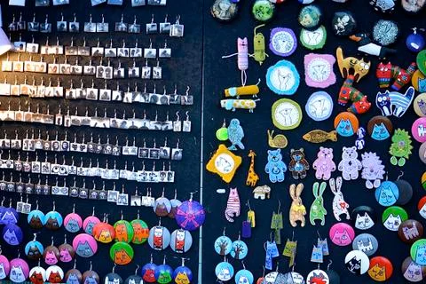 Badges Souvenirs Stock Photos