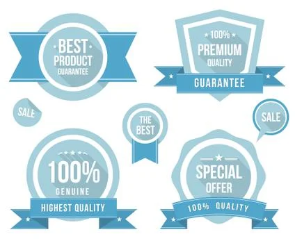 Badges tag label sticker Stock Illustration