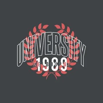Badges university vector typography for t-shirt. perfect for simple style Stock Illustration