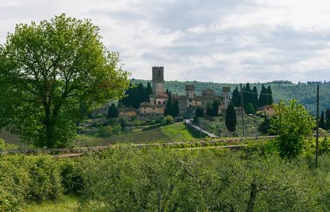 Badia A Passignano Foto stock