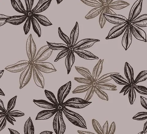 Badian seamless pattern Stock Illustration